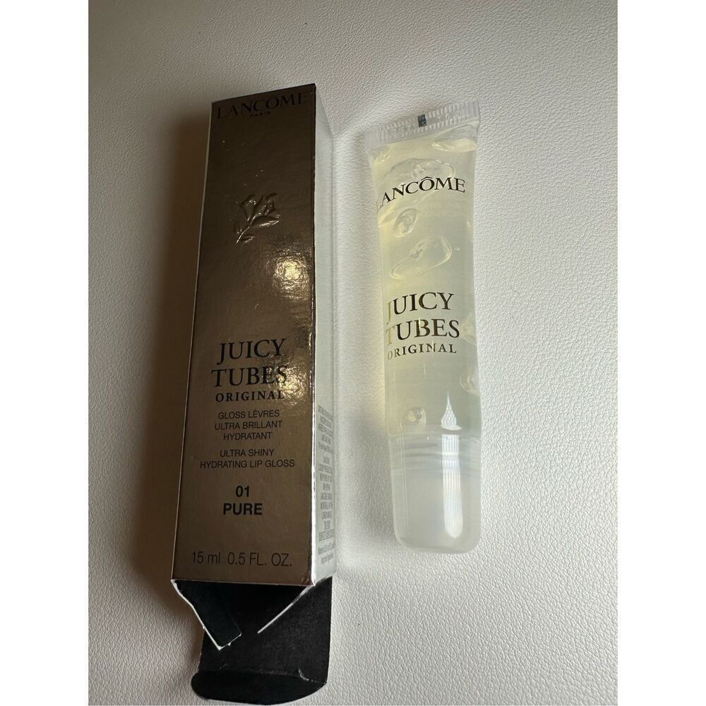 Lancôme Juicy Tubes Original Lip Gloss Color: 01 Pure - clear sheer Size 0.5 oz/